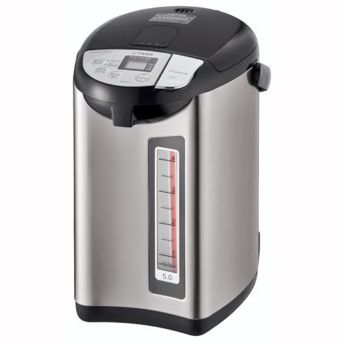 TIGER PDZ-A50U 5.0 Liter Water Boiler and Warmer with 4 Auto-Temp Settings Stainless Steel Finish
