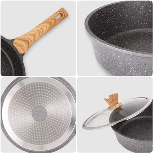Wok Maifanshi 28cm antiadherente multifuncional miniatura 6