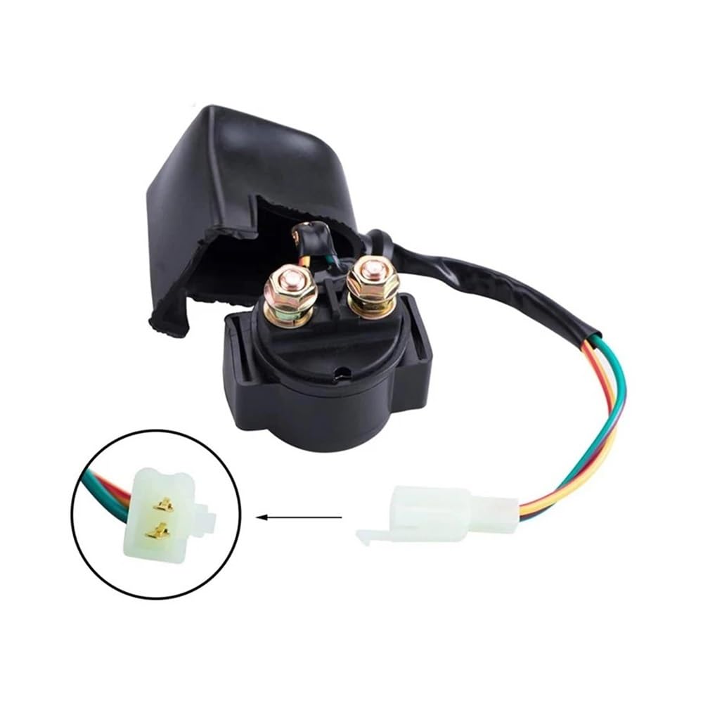 Starter Relay Solenoid Switch Motorcycle Accessories Starter Electromagnetic Relay Suitable for GY6 49cc 250cc ATV 4-Stroke Launch