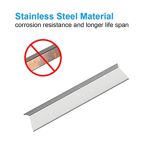 Stainless Steel Flavorizer Bars for Weber Spirit 300 Gas Grills 7636 (5-Pack/Dimensions: 15 1/4\" x 2 3/5\", 16 Ga.)