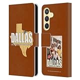 Head Case Designs sous Licence Officielle Dallas: Television Series Devis Graphiques Étui Portefeuille en Cuir Compatible avec Samsung Galaxy S24 5G