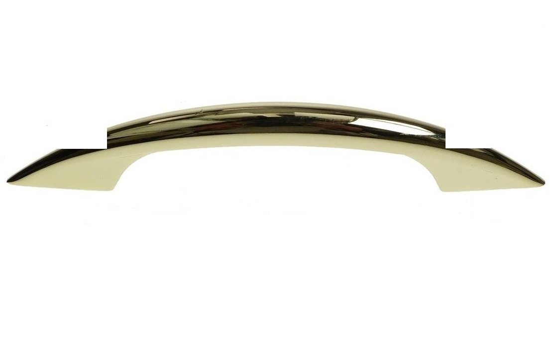 Merriway Brass Bh03425 100Mm (4 Inch) Eb Front Fix D-Handle With Screws Plated