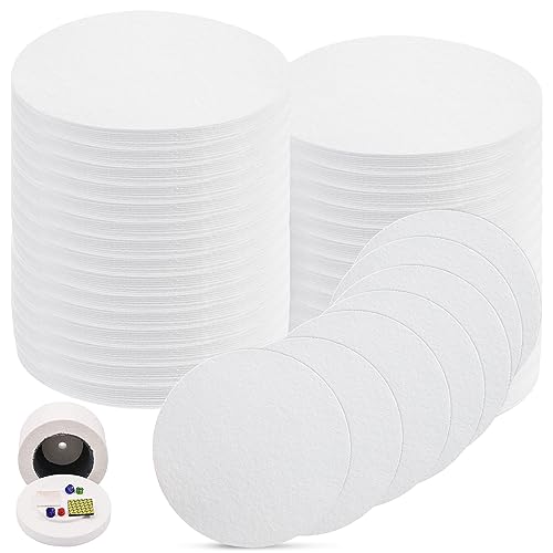 Milkary 200 Sheets Kiln Microwave Papers, 4.7" Ceramic Fiber Pape...