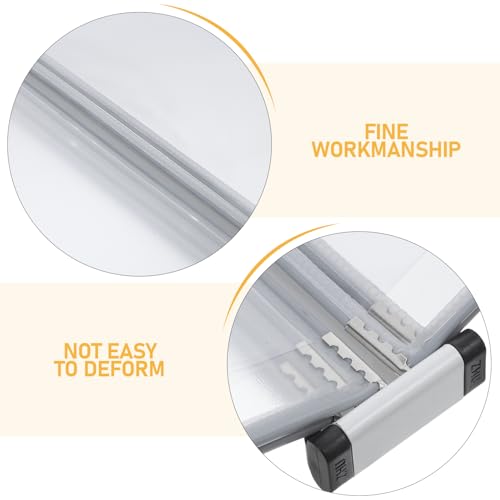 Portadocumentos para colgar pared A4 con 5 páginas abatibles gris de plástico resistente 4