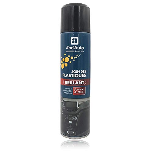 ABELAUTO Soin Plastiques Brillant Ambiance Neuf 400 ML – Rénove, Protège et Fait Briller Les Plastiques Intérieurs – Effet Neuf Longue Durée