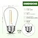 GvvooHome LED S14 Replacement Light Bulbs for Outdoor String Lights, 1W Shatterproof Edison Light Bulbs for Outside Patio Garden, E26 Standard Base, Dimmable, 2200K Warm White, 15 Pack