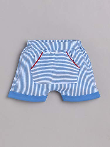 Image of BABY GO Baby Boys & Baby Girls Cotton Clothing Set | Newborn Infant T-Shirt & Shorts Combo | Soft Breathable Summer Outfit | Cute Printed Top with Elastic Waist Shorts | Casual Daily Wear Set