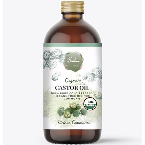 Castor Oil- 100% Pure Cold Pressed Hexane Free- 8 oz