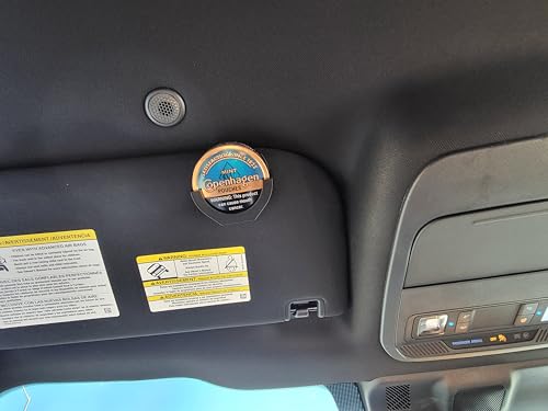 Image of Car and Truck Visor Clip Holder for Copenhagen and Skoal Dip Cans, Black