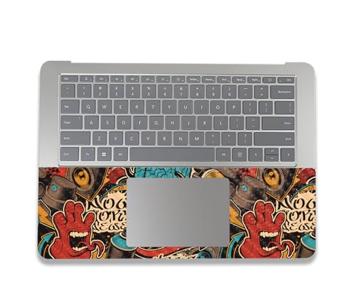 Image of MightySkins Carbon Fiber Skin Compatible with Microsoft Surface Laptop Studio 2 (2023) Full Wrap Kit - Orange Hip Hop | Protective, Durable Textured Carbon Fiber Finish | Made in The USA