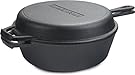 Utopia Kitchen Pre-Seasoned Cast Iron 2-In-1 Combo Cooker with 3.2 Quart Dutch Oven and 10.25 inch Skillet #2