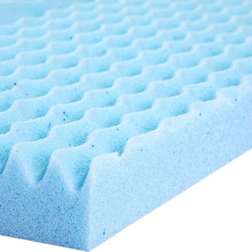 Flash Furniture 2" 5-Zone Cooling Gel Mattress Topper, King by Flash Furniture - Used condition - Image 7