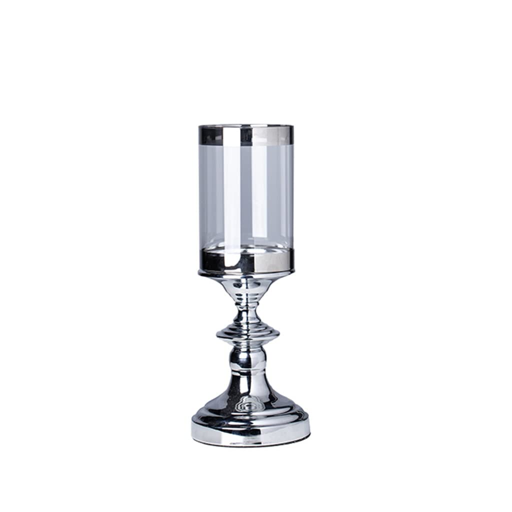 Chandelier en verre nordique et métal pour table de dîner romantique
