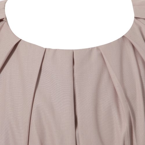 Richie House Girl's Sweet Dress With Pleats Rh120105-4/5 Peach #TOP3