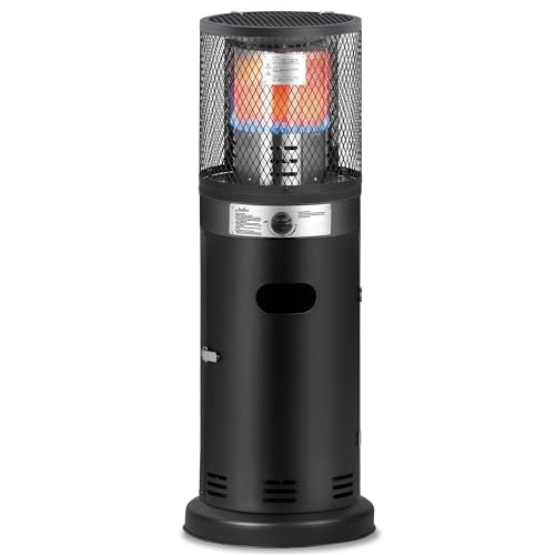 BIGHORN Gas Outdoor Cylinder Heater - Portable Propane 6 KW Commercial Patio Heater For Garden, Backyard, Restaurant, Cafe, Bar