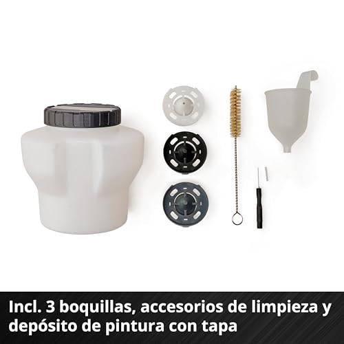 Pistola de pintura a batería Einhell de 1000 ml/min con flujo regulable de aire 7