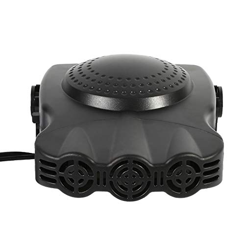 Image of Heating Fan, Keenso Portable Automatic Heating Cooling Fan 12V Outlet 3 Outputs Demister System Defroster 150W with 180 Degree Rotating Stand