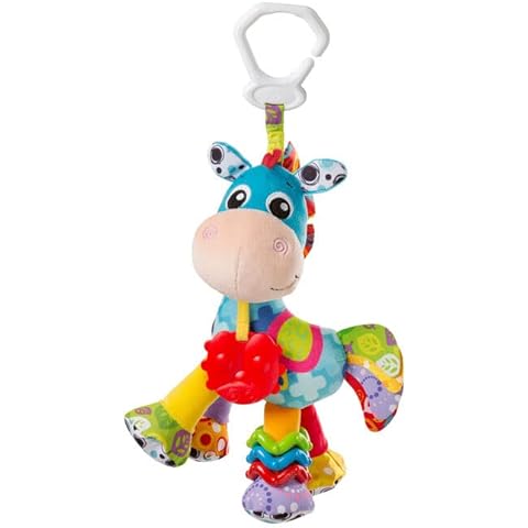 Playgro Activity Friend Clip Clop Horse, Pram Toy, From 0 months, Blue/Multicoloured, 40182 Cover