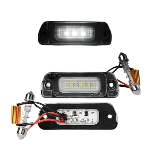 Luces matrícula Mercedes GL X164 sin error Canbus LED blanco puro