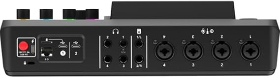Rode RODECaster Pro II Integrated Audio Production Studio Bundled with 4 x Podcast Mic Packs + 128GB Micro-SD Card + Cleaning Cloth (7 Items)
