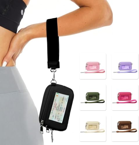 The Iris' Wallet 2nd Gen, Pouch Wristlet Zip Card Case With ID Window (L)2