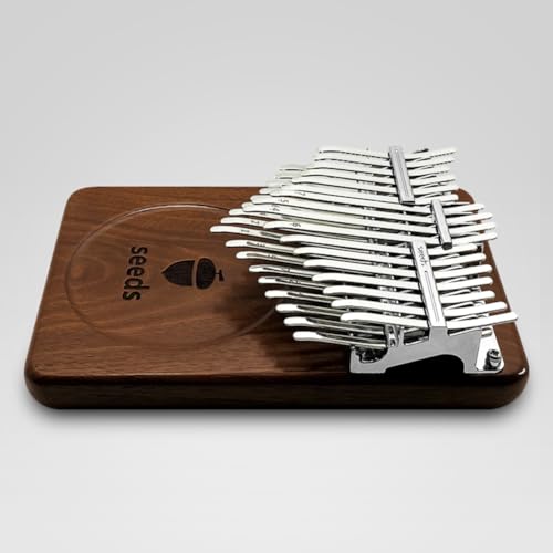 Kalimba 34 Keys Seeds Walnut Wood Thumb Piano Accurate Tuning 2 Layers Professional Chromatic Keys Kalimba Acoustic Finger Piano