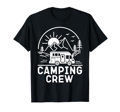 Camping Crew Motorhome Campervan T-Shirt