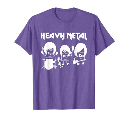 Friki de la Ciencia y fanáticos del Heavy Metal Estudiante de química Divertida Camiseta