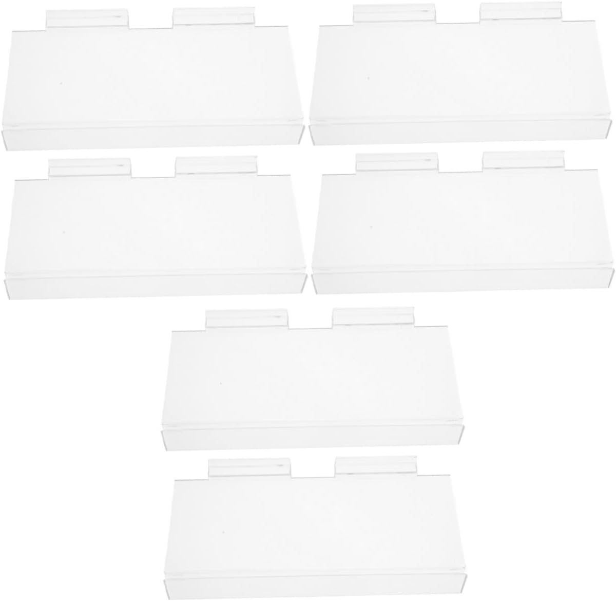 LABRIMP 6pcs Clear Wall Shoe Shelf for Retail Display Space-Saving Transparent Wall Shelves for Shoes for Stores Supermarkets and Home Use Versatile Display