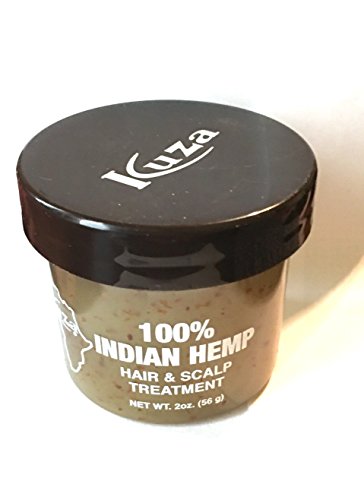 Kuza 100% Indian Hemp Hair & Scalp Treatment - Improves Dry Hair and Scalp Health - 2 oz