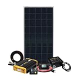 Go Power! Weekender SW Complete Solar and Inverter System with 160 Watts of Solar