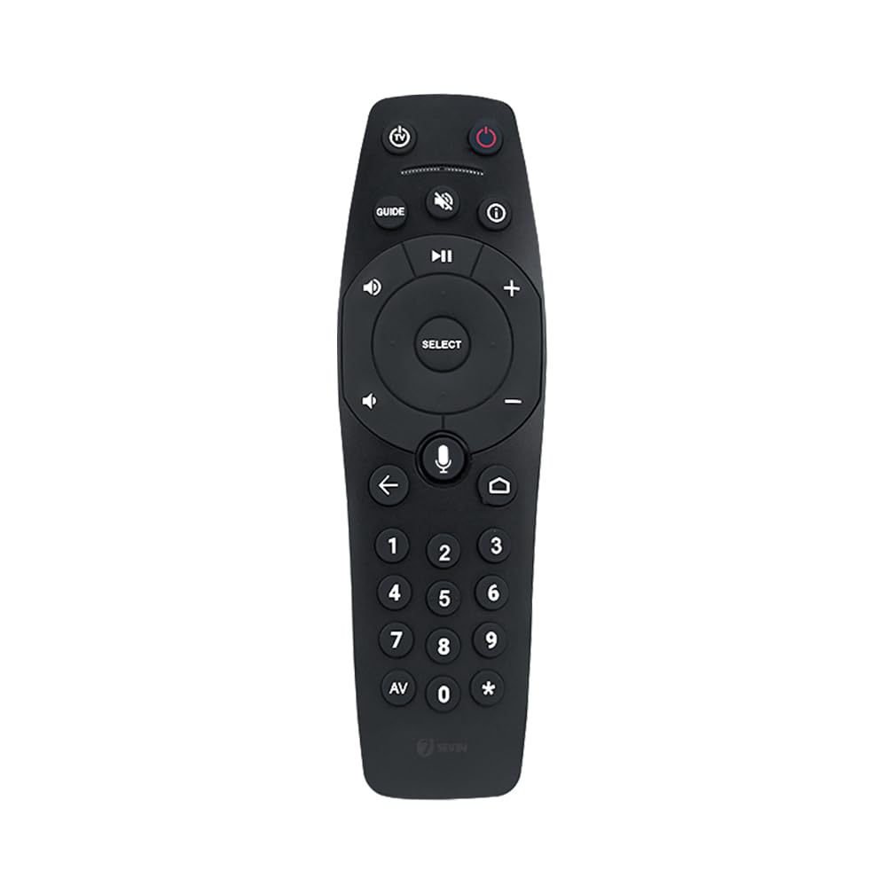 7SEVEN® Compatible of Tata Sky Binge Remote Original Set Top Box with Voice Command Suitable for Tata Play Binge Plus 4K Remote Control - Pairing Must