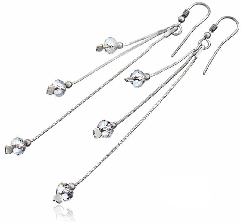 Cristaux d'oreilles argent 925 Arande : fini les allergies grâce au cristal certifié