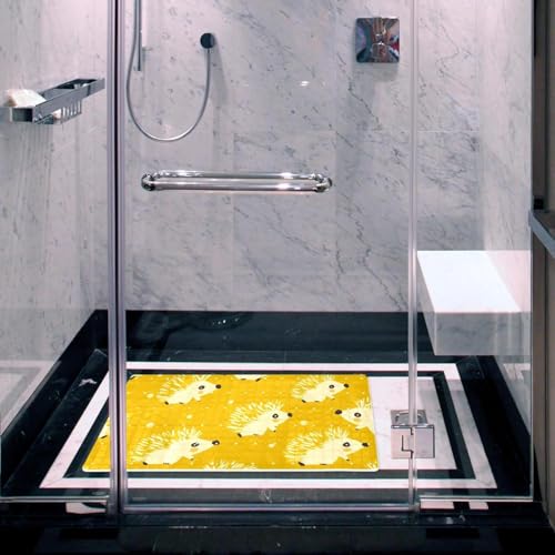 Tapete de baño antideslizante extralargo contra caídas en la ducha 7