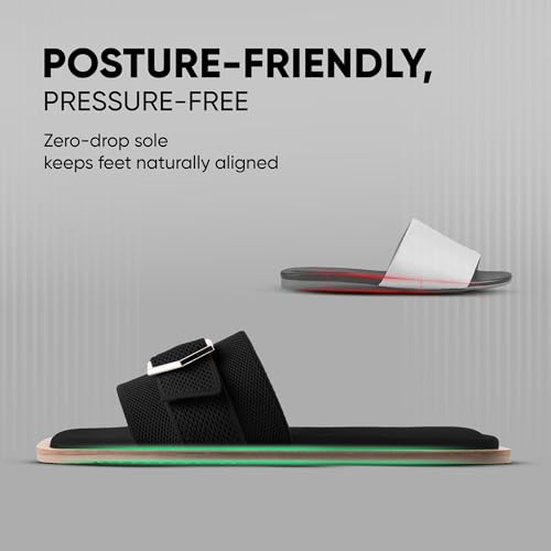 Image of Frido Women's Comfort Flat Sandals | Ethnic Style Slip-On | Super Soft Cushioned Sole, Padded Knit Upper, Breathable & Anti-Skid Zero-Drop | Available in Comfort Flat & Ethnic Kolhapuri style