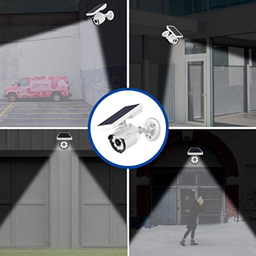 Oossxx (Wire Free Solar Motion Light) Outdoor Motion Sensor Solar Powered Wireless Fake Camera Brightest Floodlights Spot Lighting Waterproof Spotlight Home Security Led Lights Activated Detector #TOP2