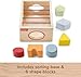 Fisher-Price Wood Baby Toy Flexi Shape Sorter, 7-Piece Wooden Activity with Elastic Bands for Infants & Toddlers Ages 9+ Months