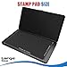 Large Stamp Pad, 6.1 x 3.4 Inch Black Ink Pad Premium Quality Felt Pad Rubber Stamp Ink Pad for Office, Home
