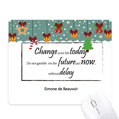 Alfombrilla de ratón para juego y oficina con frase, el regalo ideal de Navidad