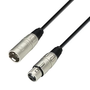 Adam Hall Kabels K3MMF1000 Mikrofonkabel XLR female auf XLR male 10m