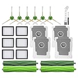 Si los cepillos laterales están doblados debido al transporte, restaurar, simplemente remoje con agua tibia, limpie regularmente las piezas de repuesto para mejorar la potencia de succión y el rendimiento y prolongar la vida útil de su robot aspirador. Se recomienda reemplazar los cepillos laterales y filtros cada 2-3 meses, cambiar los cepillos de goma multisuperficie cada 6 meses, también dependiendo de su frecuencia de uso.