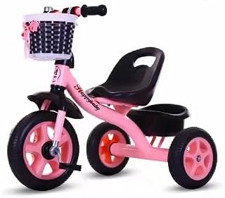 Triciclo Infantil Rosa com Cestinha