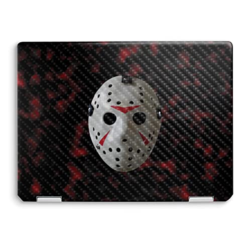 Image of MightySkins Carbon Fiber Skin Compatible with HP Spectre x360 14 inch (2022) Full Wrap Kit - 13th Nightmare | Protective Durable Textured Carbon Fiber Finish | Easy to Apply | Made in The USA