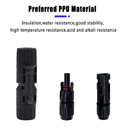 10 Paar Solarstecker, SolarPanel Stecker, 10 Pairs SolarStecker für Solar Panel Systems Solar Panel Adapter