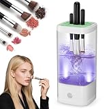 Electric Makeup Brush Cleaner - 9000 RPM Makeup Brush Cleaning Machine with Dry Function - IP65 Waterproof Automatic Makeup Brush Cleaner for Makeup Sponges and Brushes Cosmetic Brush Cleaner Plug-in