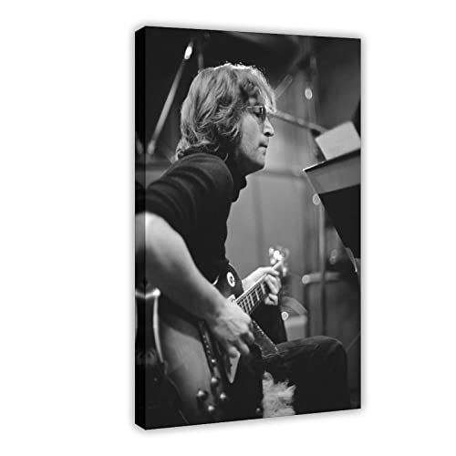 Poster John Lennon (7) sur toile pour décoration de chambre à coucher, paysage sportif, bureau, chambre, cadeau, 40 x 60 cm - Les Beatles, Paul McCartney, John Lennon, RIngo Starr, George Harrison Poster John Lennon (7) sur toile pour décoration de chambre à coucher, paysage sportif, bureau, chambre, cadeau, 40 x 60 cm