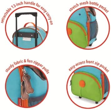 Skip Hop Kids Luggage with Wheels, Zoo, Dog — 사진 3