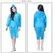 RUISHYY Raincoat Rain Ponchos for Kids (2 Pack), Reusable EVA Rain Coats Jackets with Hood for 6-13 Children Boys Girls (Blue+Green)