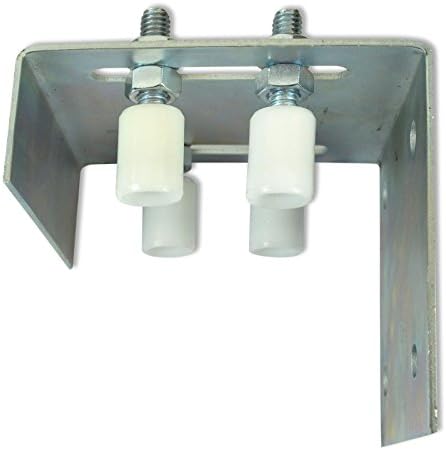 Rouleau De Guidage De Portail Coulissant 7,6 Cm En Nylon Dur UHMW Avec Support En C - Lot De 2 Rouleaux Soudés à L'arrière - Rouleaux à Billes Scellés