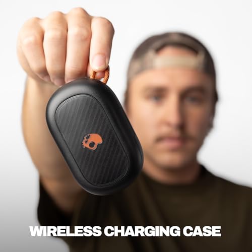 Skullcandy Push ANC Active Noise Cancelling Wireless Earbuds - Black/Orange - image 5